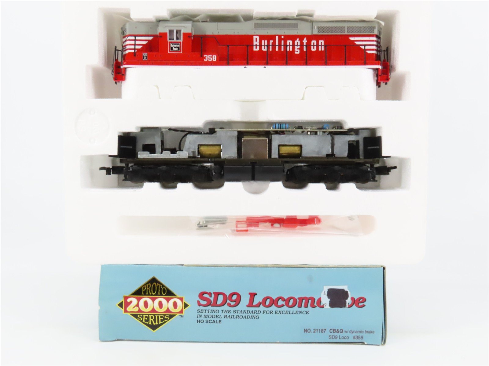 HO Scale Proto 2000 21187 CBQ Burlington SD9 Diesel Locomotive #358