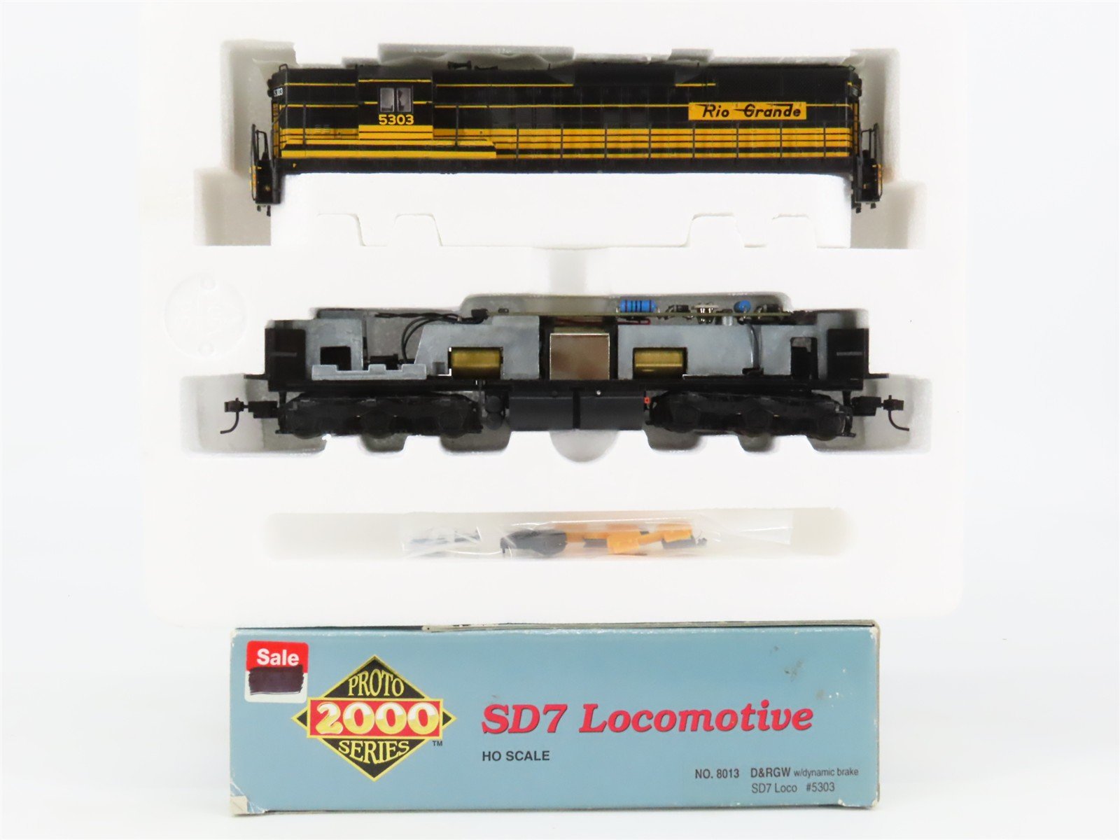 HO Scale Proto 2000 8013 DRGW Rio Grande SD7 Diesel Locomotive #5303