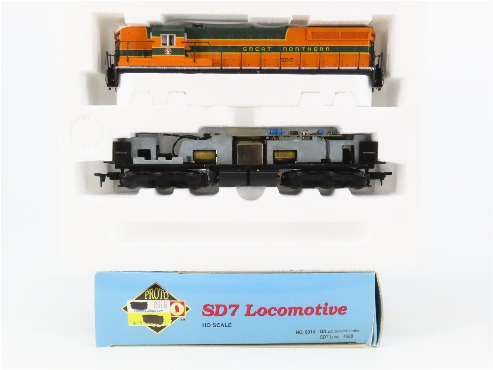 HO Scale Proto 2000 8014 GN Great Northern SD7 Diesel Locomotive #568