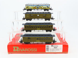 HO Scale Rivarossi 6901 ATSF Santa Fe Old Time Passenger 4-Car Set