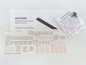 HO Scale Walthers RTR 932-6313 SP Southern Pacific 46-Seat Coach Passenger Car
