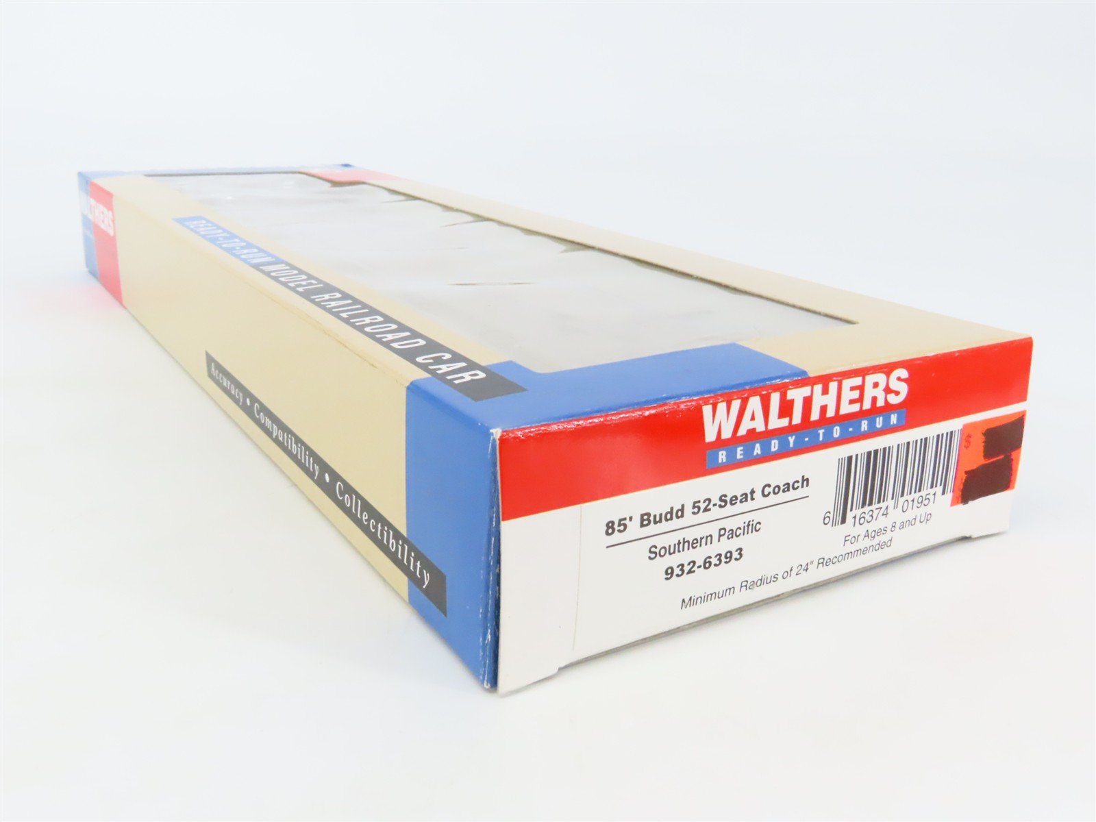HO Scale Walthers RTR 932-6393 SP Southern Pacific 52-Seat Coach Passenger Car