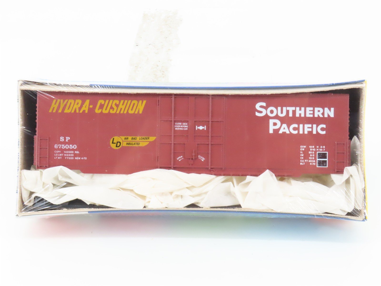 HO Roundhouse Kit 1766 SP Southern Pacific 50' Hi Cube Box Car #675050 - Sealed