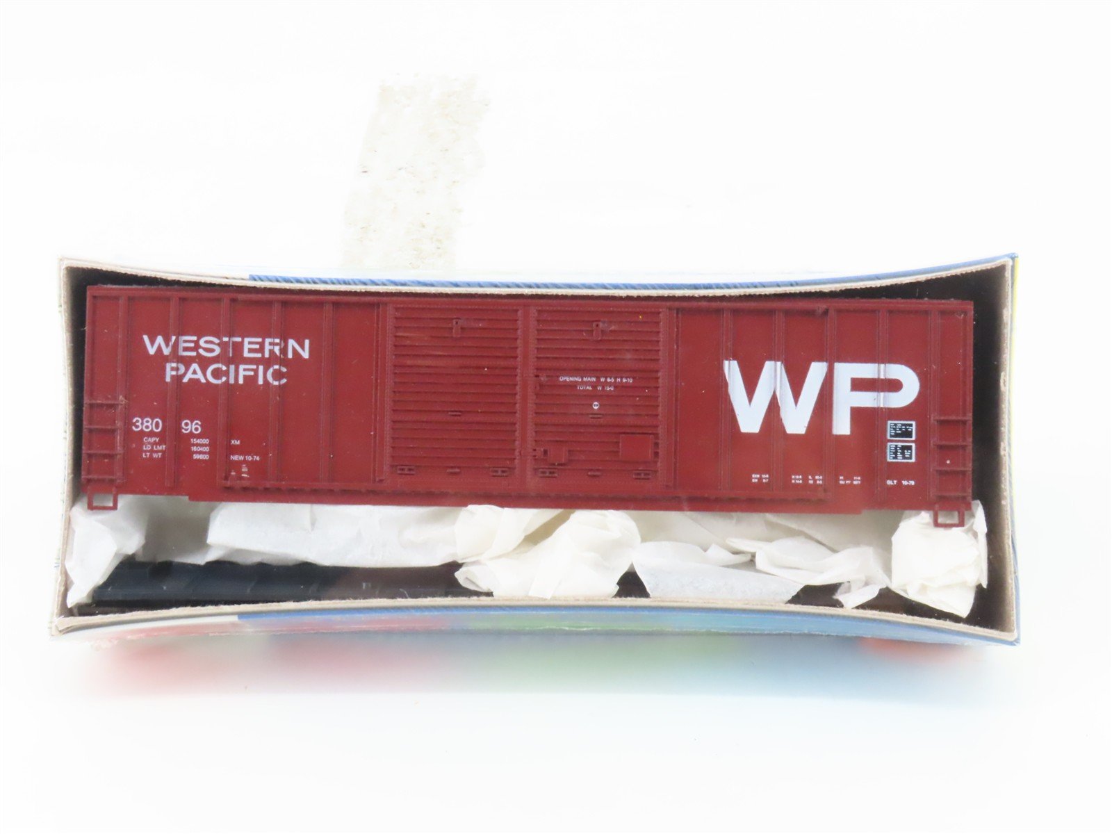 HO Roundhouse Kit 7745 WP Western Pacific Double Door Box Car #38096 - Sealed