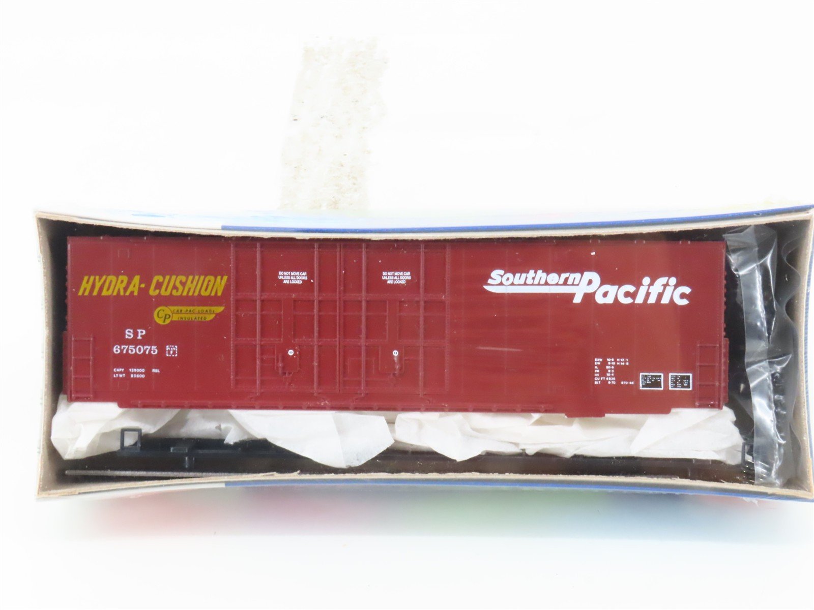 HO Roundhouse Kit 7768 SP Southern Pacific Double Door Box Car #675075 - Sealed