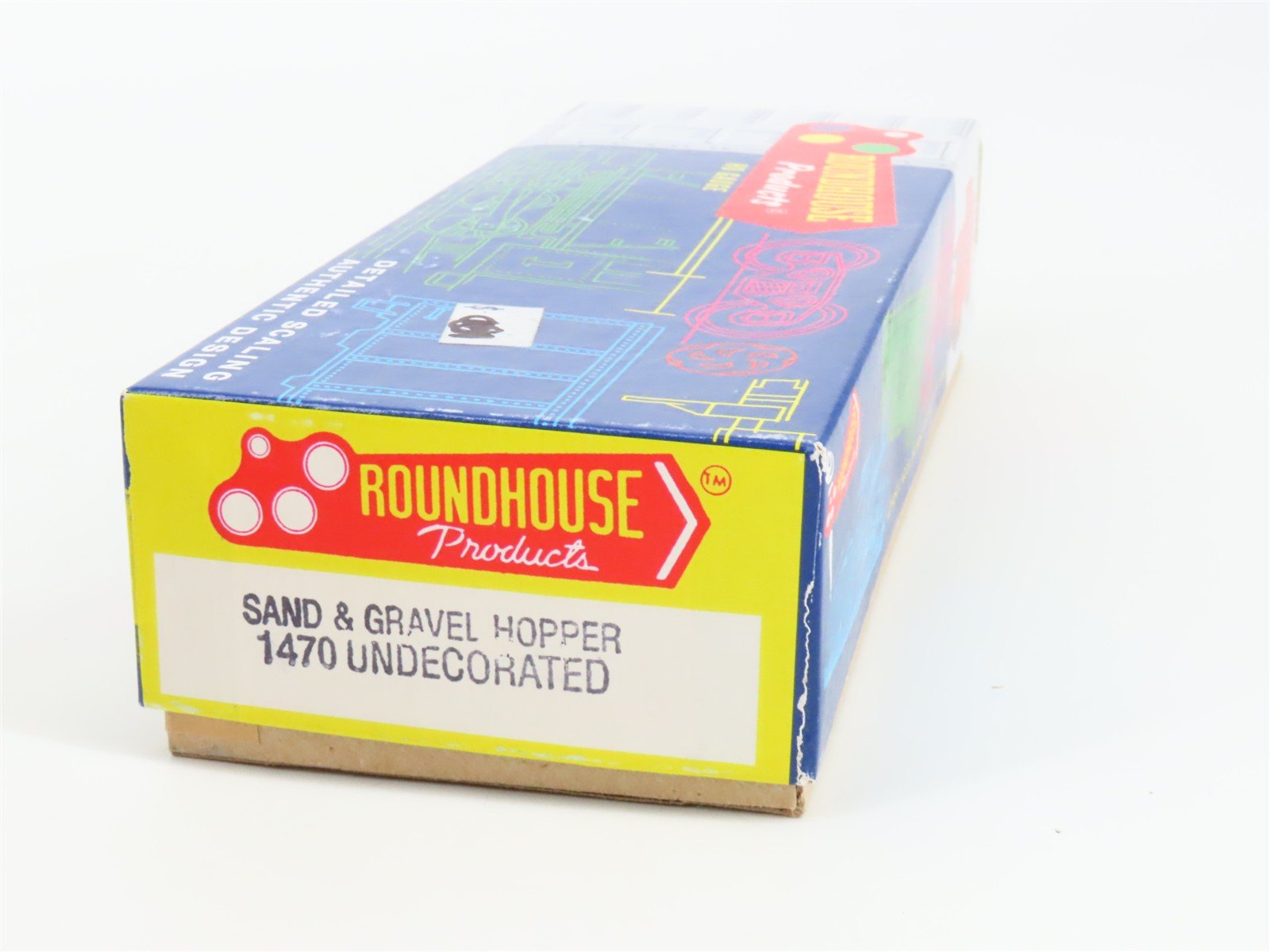 HO Scale Roundhouse Kit 1470 Undecorated Sand & Gravel Hopper