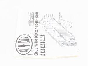 HO Scale Con-Cor Kit 0001-009319 WP Western Pacific Railroad 3-Bay Hopper #10150