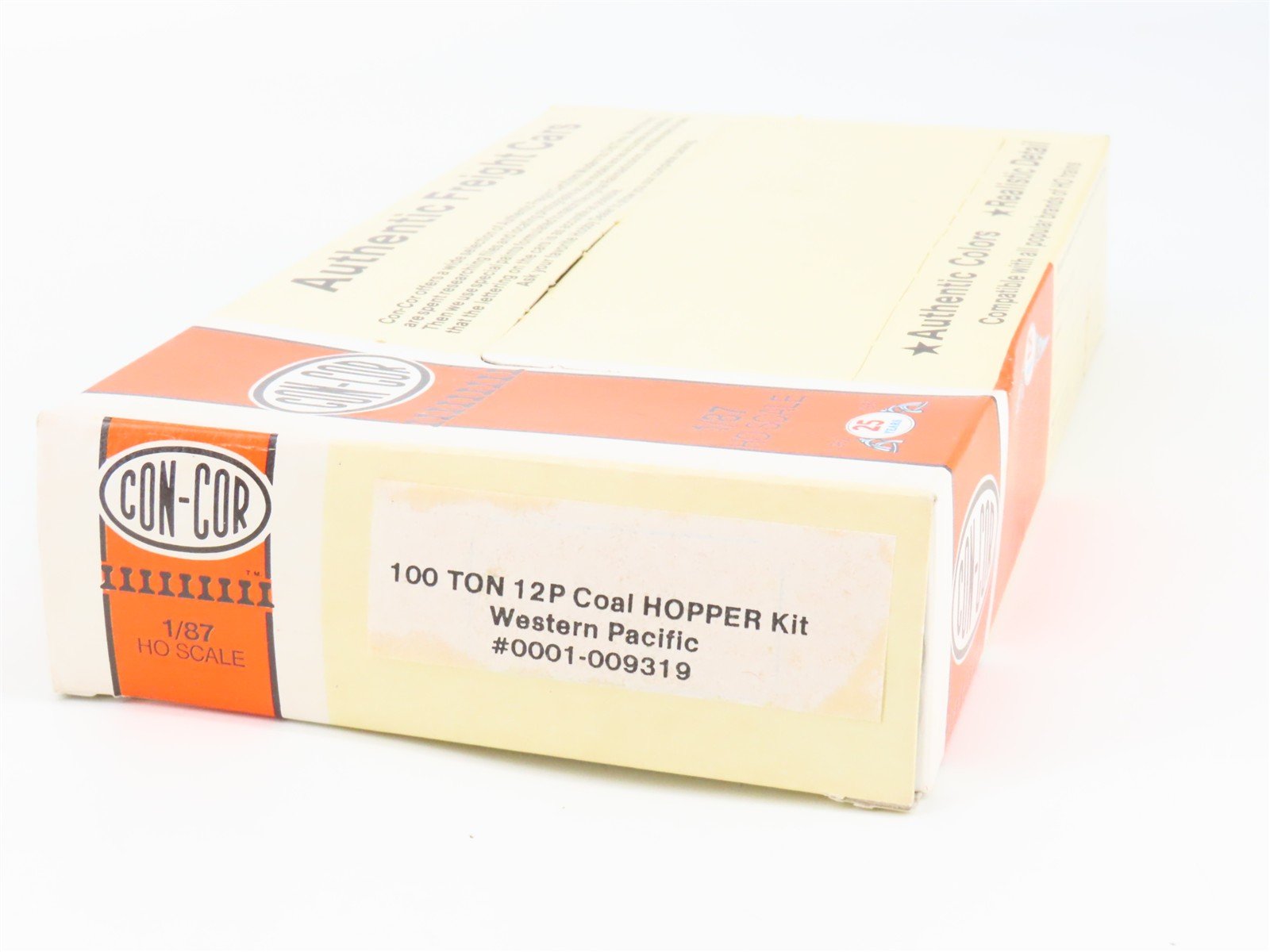 HO Scale Con-Cor Kit 0001-009319 WP Western Pacific Railroad 3-Bay Hopper #10150