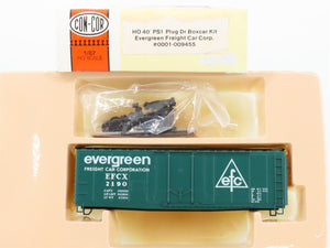 HO Scale Con-Cor Kit 0001-009455 EFCX Evergreen 40' Plug Door Box Car #2190