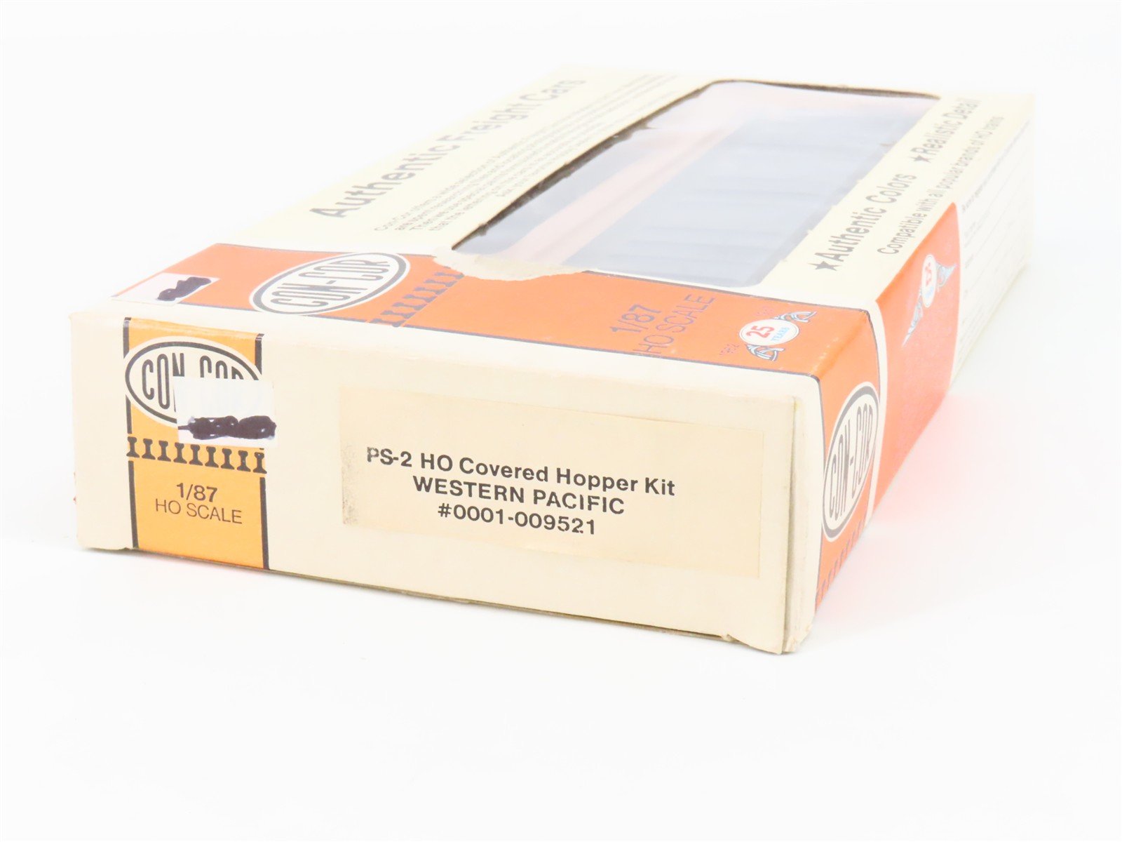 HO Scale Con-Cor Kit 0001-009521 WP Western Pacific 3-Bay Covered Hopper #11506