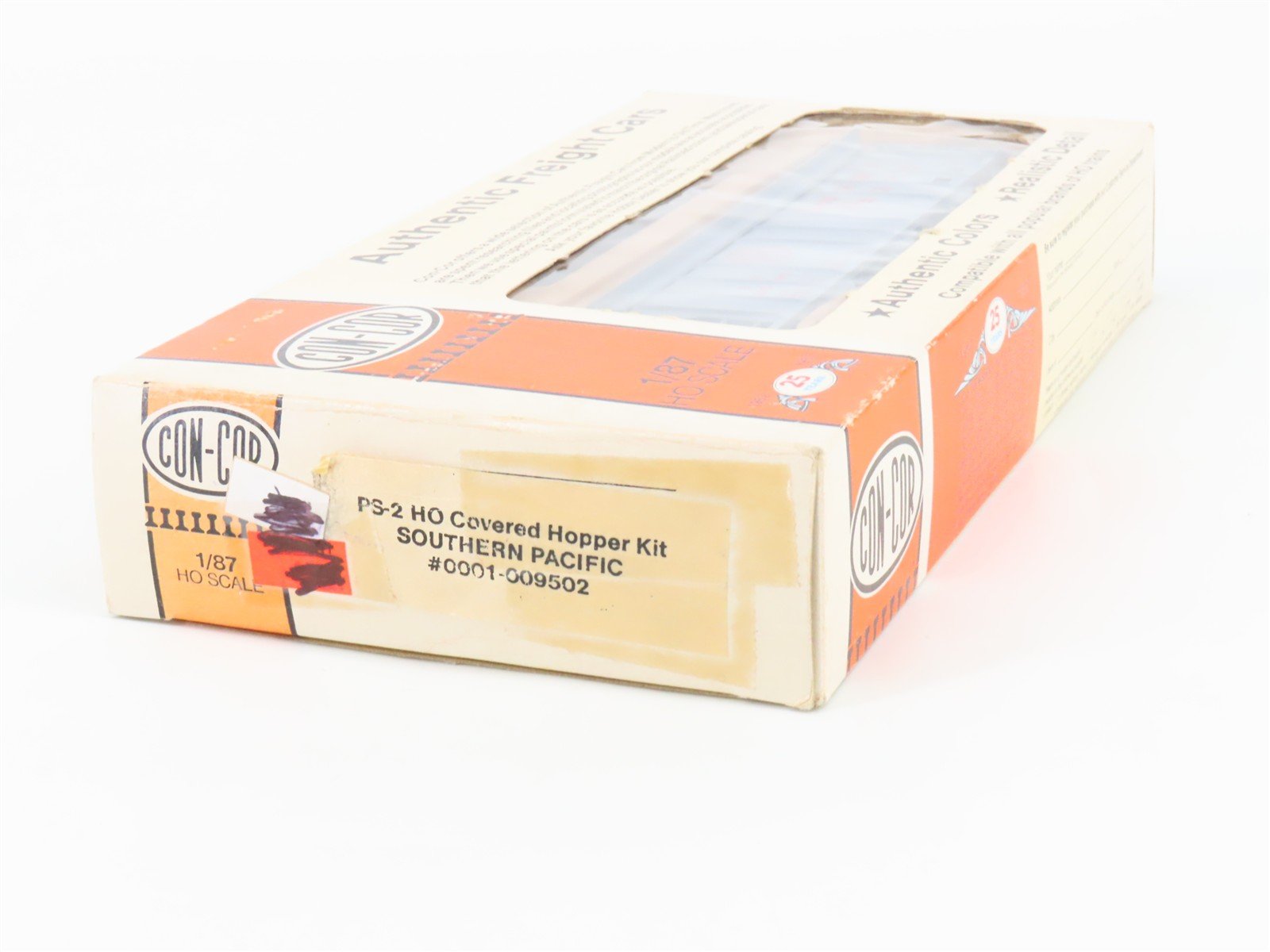 HO Scale Con-Cor Kit 001-009502 SP Southern Pacific 3-Bay Covered Hopper #400897