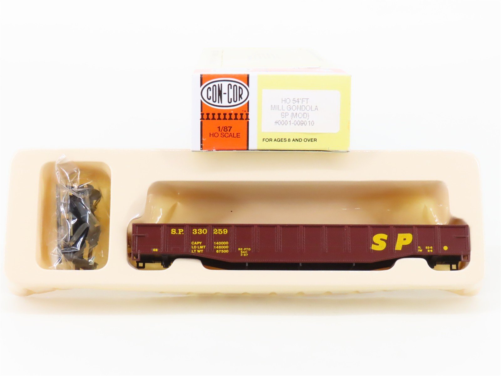 HO Scale Con-Cor Kit 0001-009010 SP Southern Pacific 54' Mill Gondola #330259