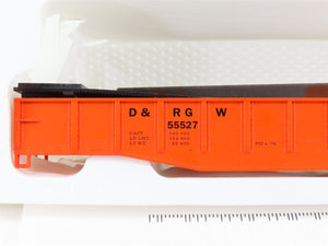 HO Scale Con-Cor Kit 0001-009012 D&RGW Rio Grande 54' Mill Gondola #55527