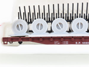 HO Con-Cor Kit 0001-009251 SP Southern Pacific 54' Flat Car #508010 w/ Load