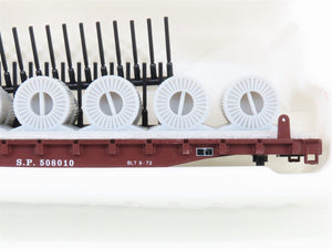 HO Con-Cor Kit 0001-009251 SP Southern Pacific 54' Flat Car #508010 w/ Load