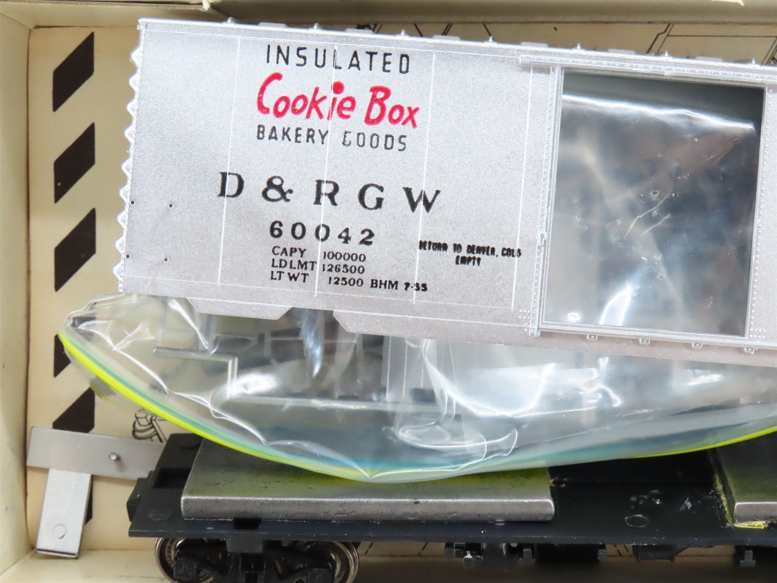 HO McKean Models Front Range Kit 4006 D&RGW Box Car #60042 - Partially Assembled
