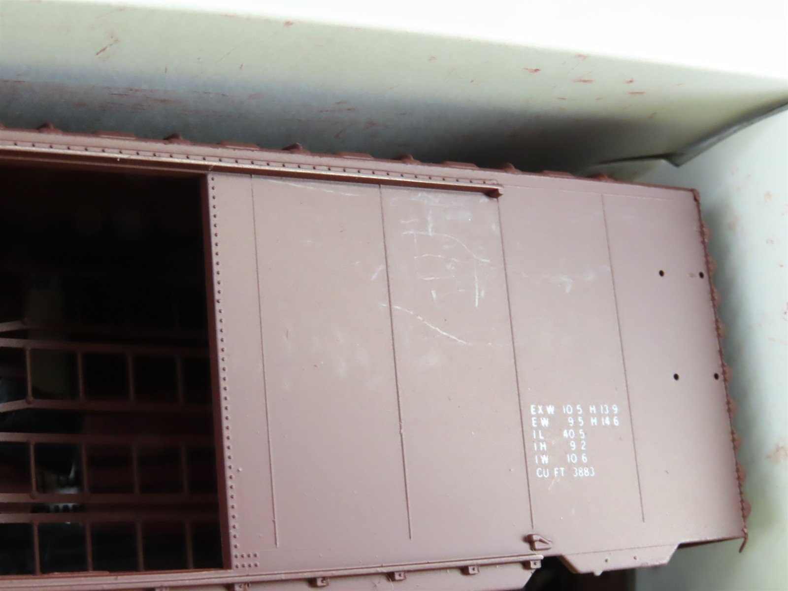 HO Scale McKean Models Kit 712 Data Only 40' Single Door Box Car