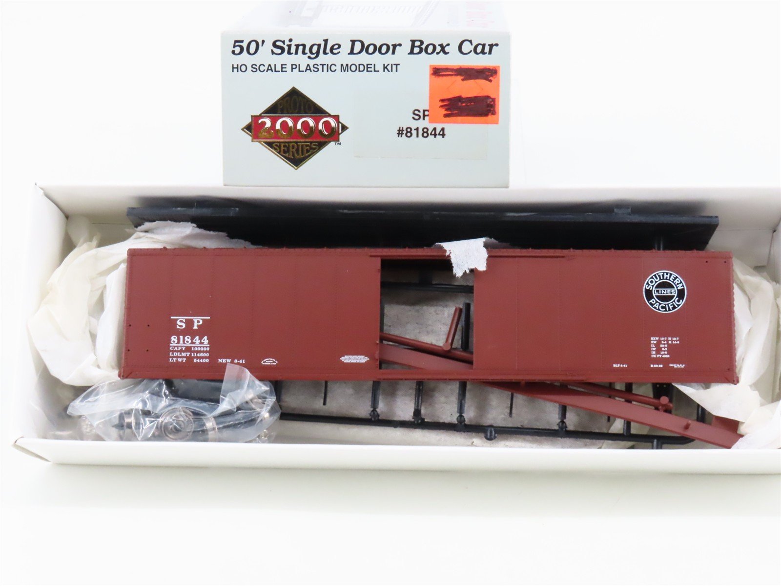 HO Scale PROTO 2000 Kit SP Southern Pacific 50' Single Door Box Car #81844