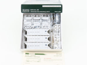 HO Scale KATO Kit 38-0112 SP Southern Pacific 2-Bay Covered Hoppers 3-Pack