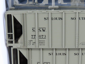 HO Scale KATO Kit 38-0103 SSW Cotton Belt Route 2-Bay Covered Hoppers 3-Pack