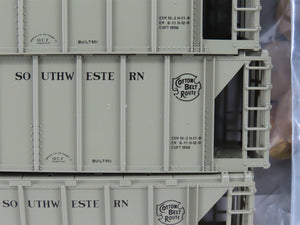HO Scale KATO Kit 38-0103 SSW Cotton Belt Route 2-Bay Covered Hoppers 3-Pack