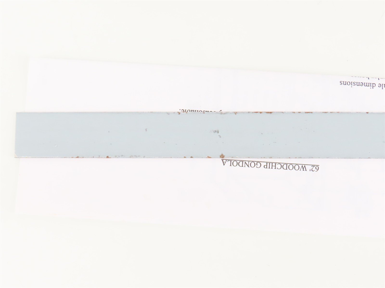 HO Scale E&C Shops Kit 0105 Undecorated 62' Woodchip Smooth Side Hopper