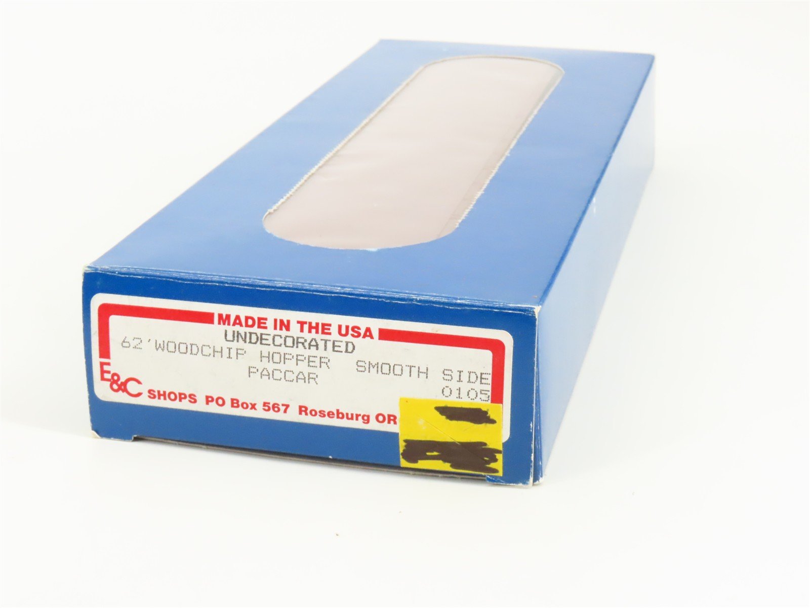 HO Scale E&C Shops Kit 0105 Undecorated 62' Woodchip Smooth Side Hopper