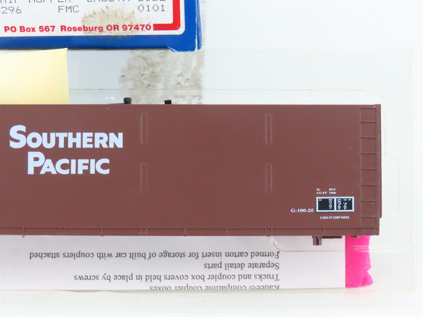 HO Scale E&C Shops Kit 0101 SP Southern Pacific 62' Woodchip Hopper #355302