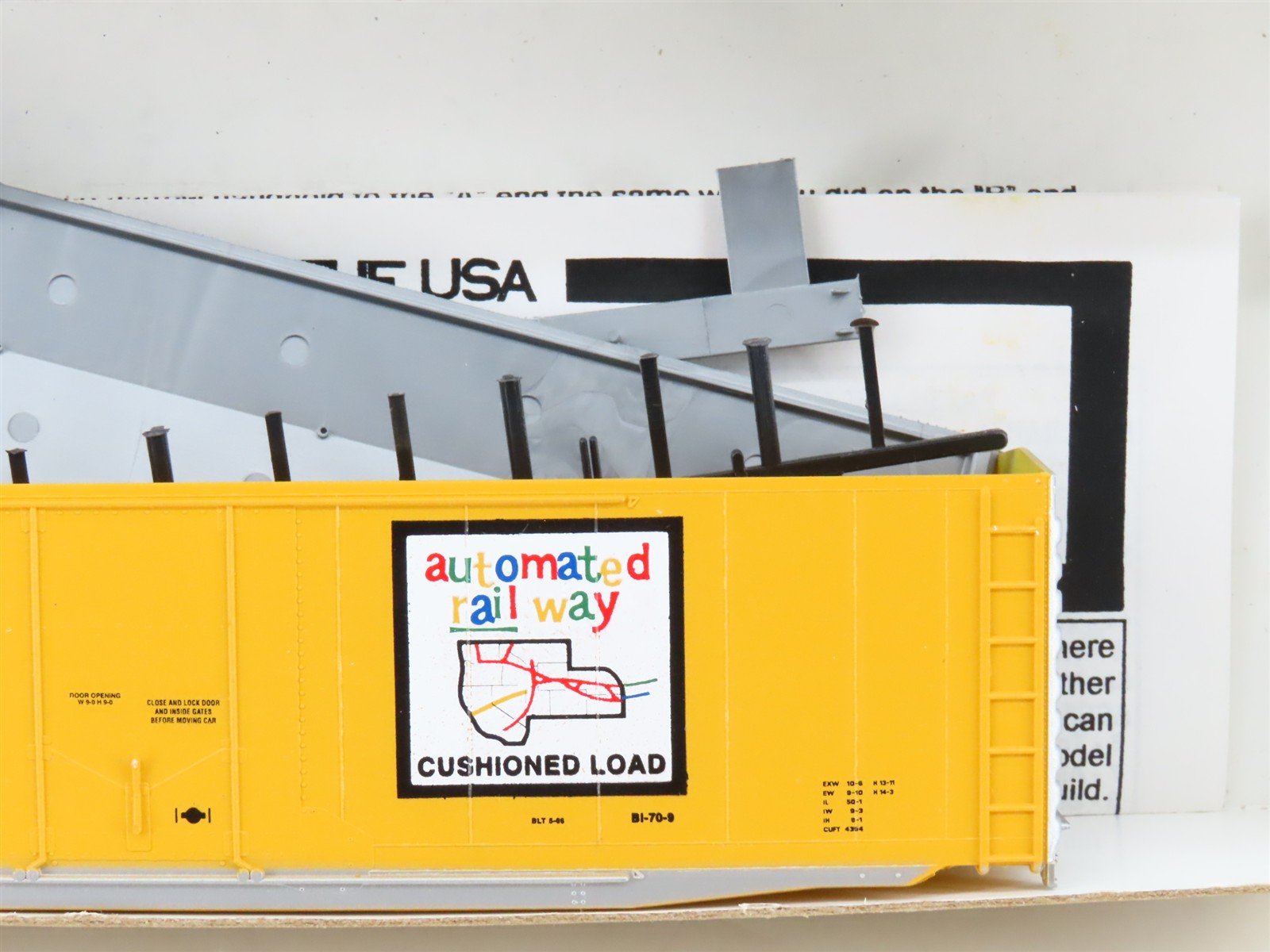 HO Scale E&C Shops Kit 1807-1 UP Union Pacific 50' Plug Door Box Car #498722