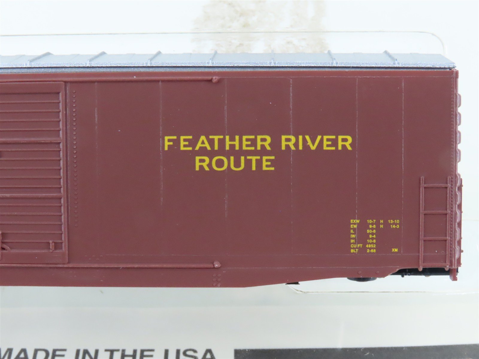 HO Scale E&C Shops Kit 0304 WP Western Pacific 50' Double Door Box Car #35324