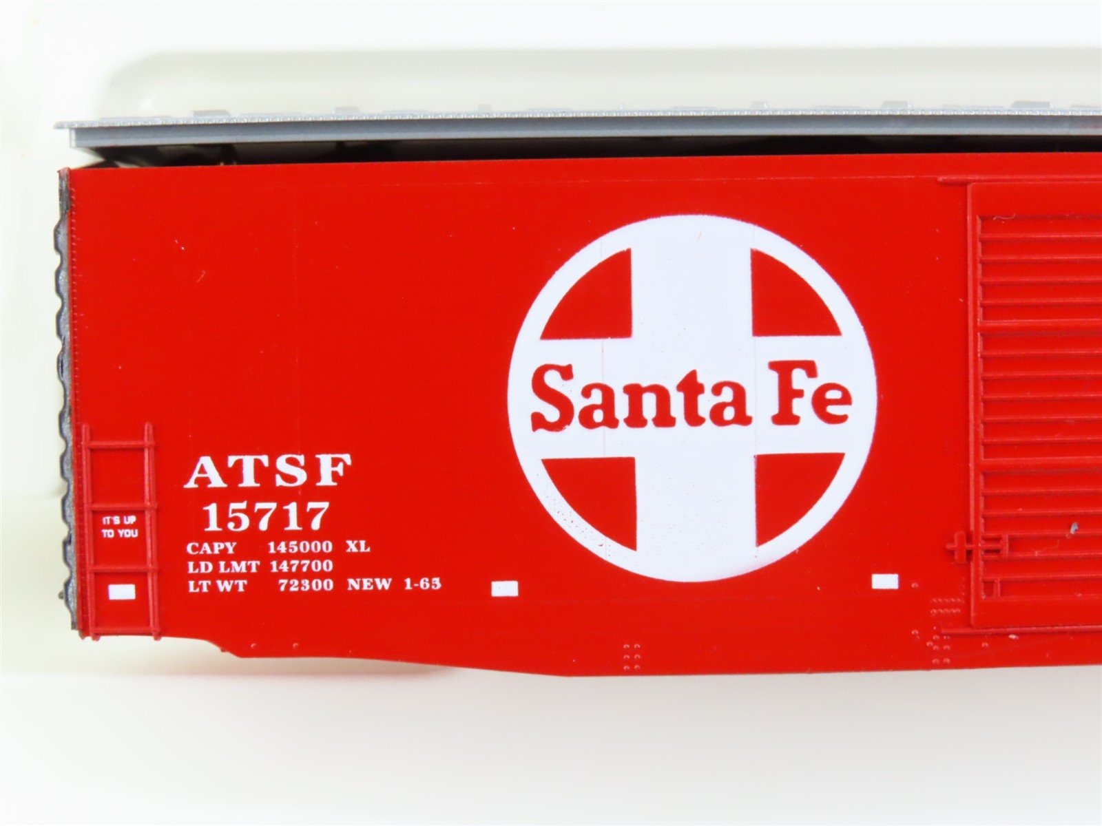 HO Scale E&C Shops Kit 1603-2 ATSF Santa Fe 50' Single Door Box Car #15717