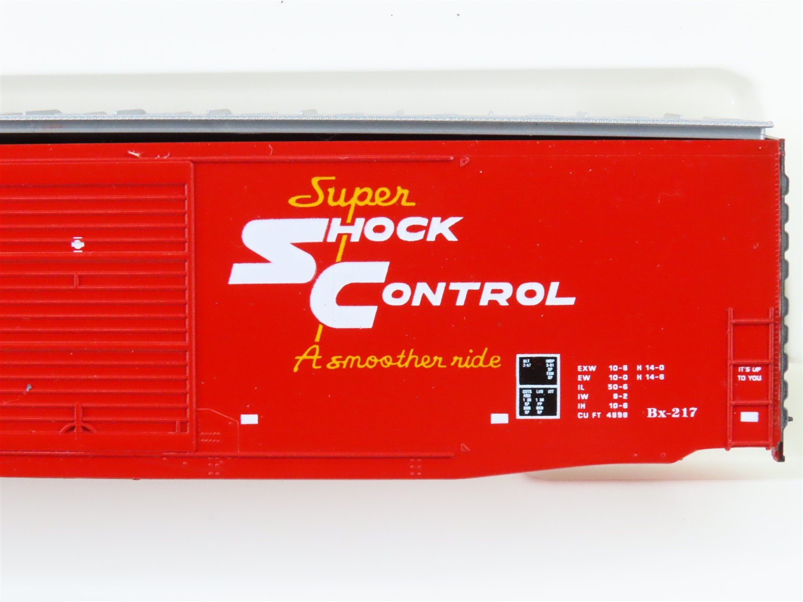 HO Scale E&C Shops Kit 1603-2 ATSF Santa Fe 50' Single Door Box Car #15717