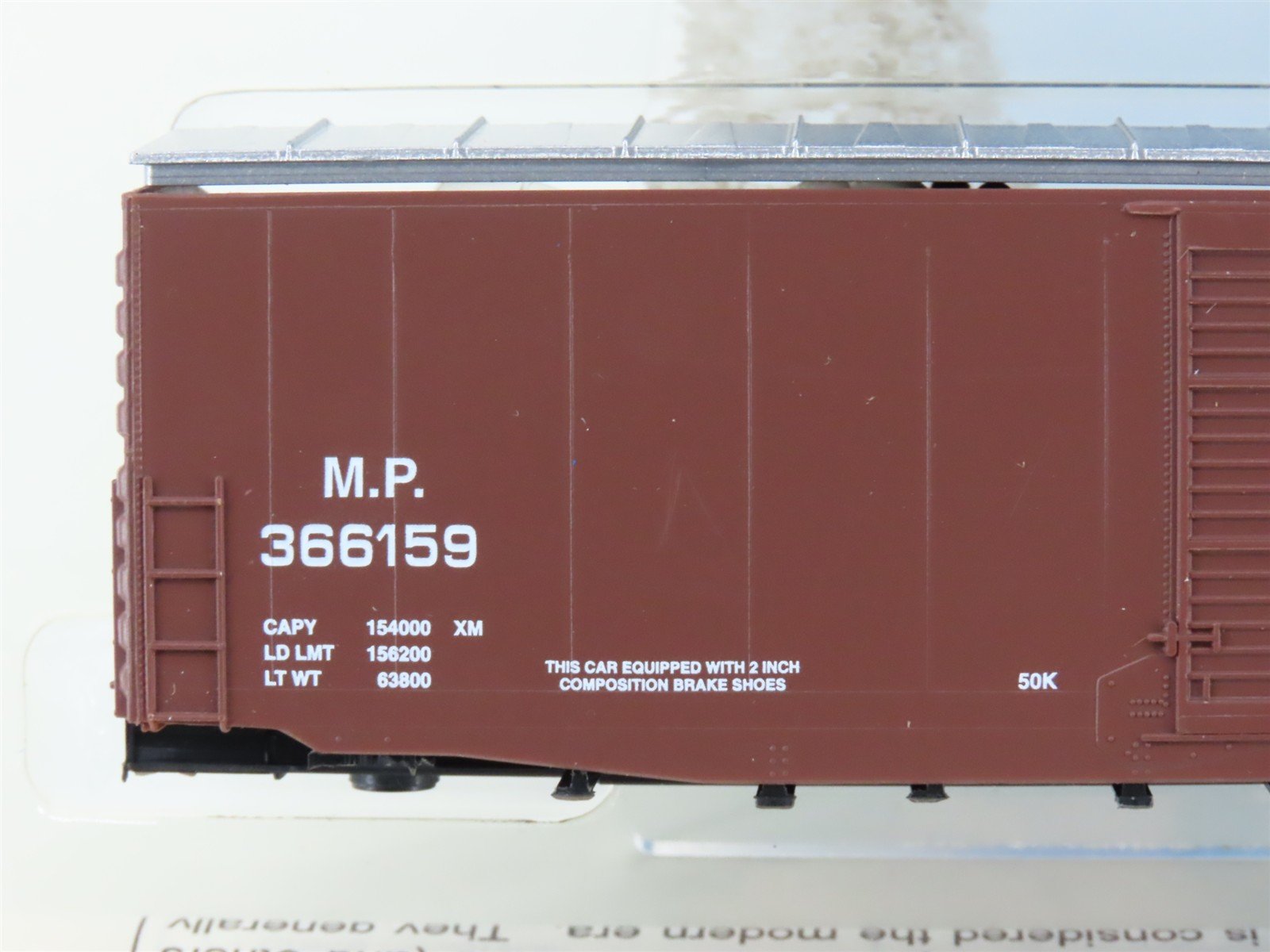 HO Scale E&C Shops Kit 0208 MP Missouri Pacific 50' Single Door Box Car #366159