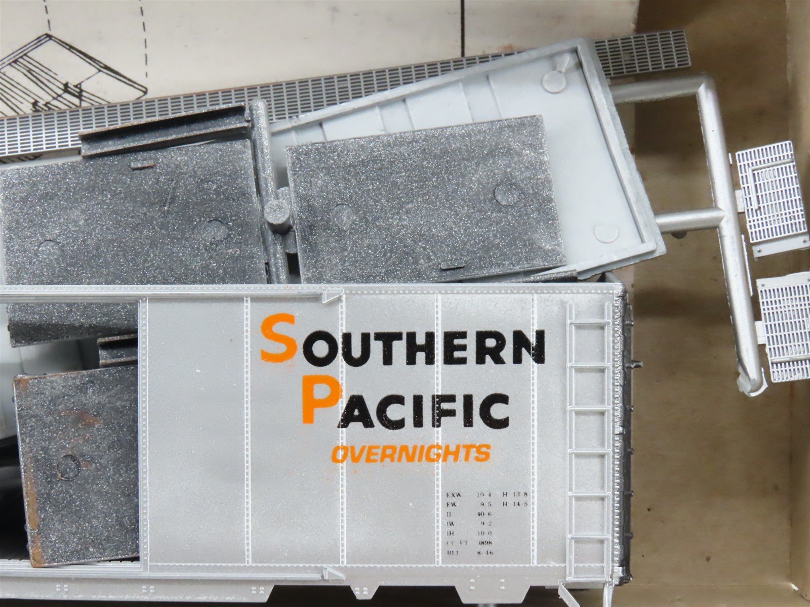HO Front Range Accurate Finishing Kit 1026 SP Southern Pacific Box Car #122311