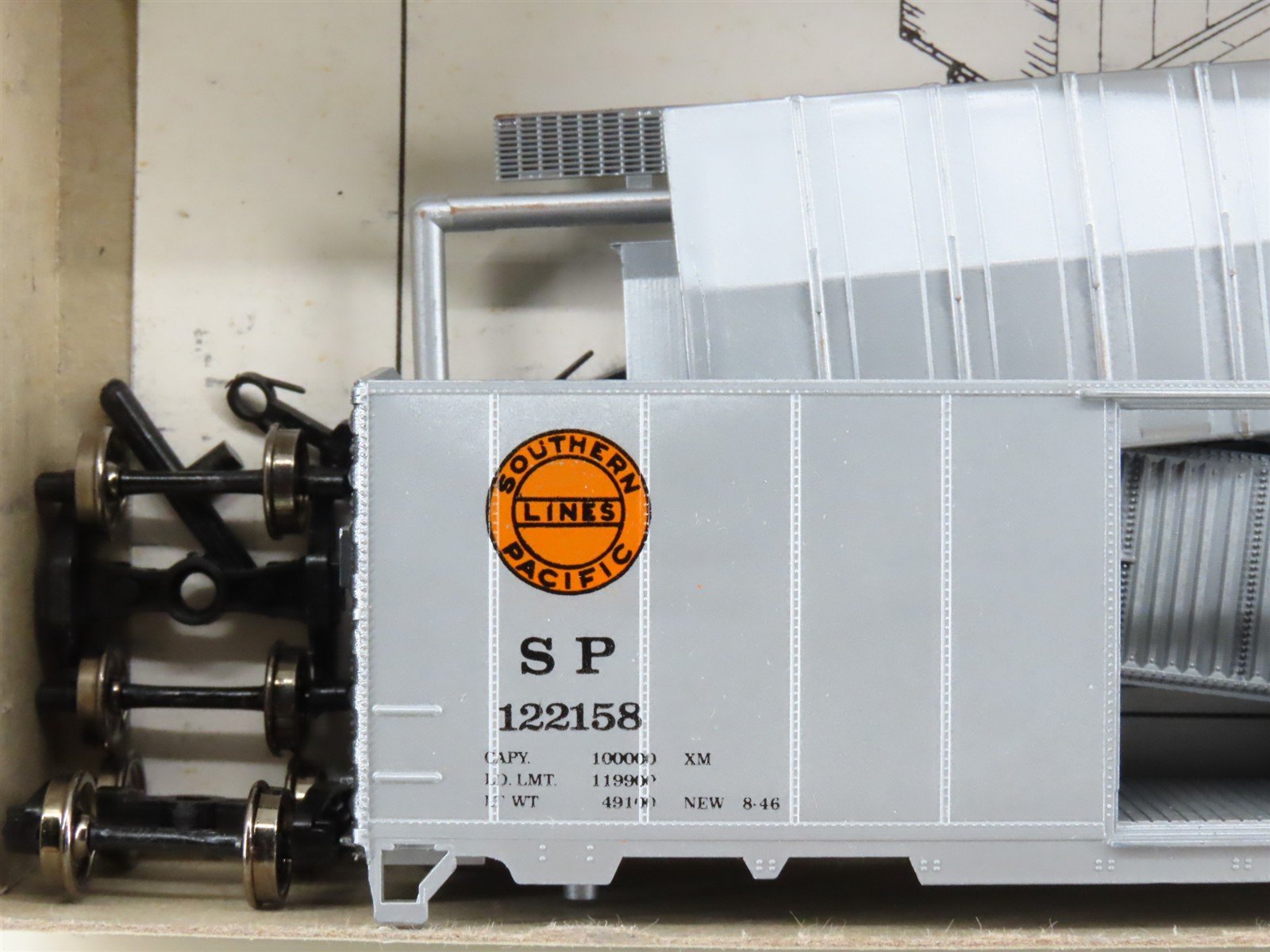 HO Front Range Accurate Finishing Kit 1026 SP Southern Pacific Box Car #122158