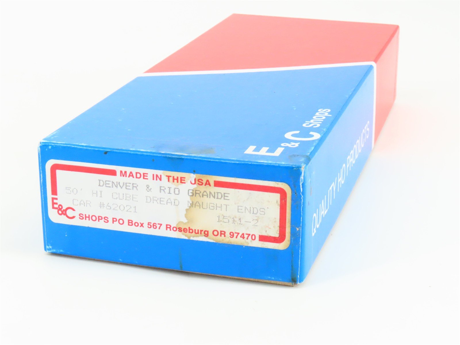 HO Scale E&C Shops Kit 1511-2 D&RGW Rio Grande 50' Hi Cube Box Car #62021