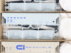 HO Roundhouse Kit 809 NAHX/COOK/XTRA/PROCOR 50' Covered 3-Bay Hoppers 12-Pack