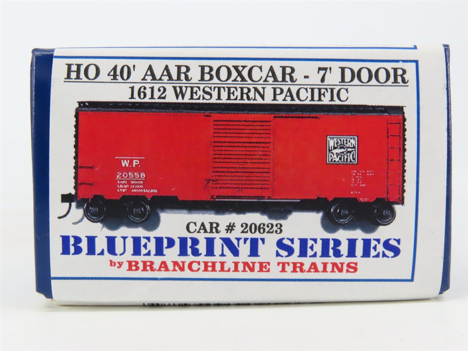 HO Branchline Blueprint Series Kit 1612 WP Western Pacific 40' Box Car #20623
