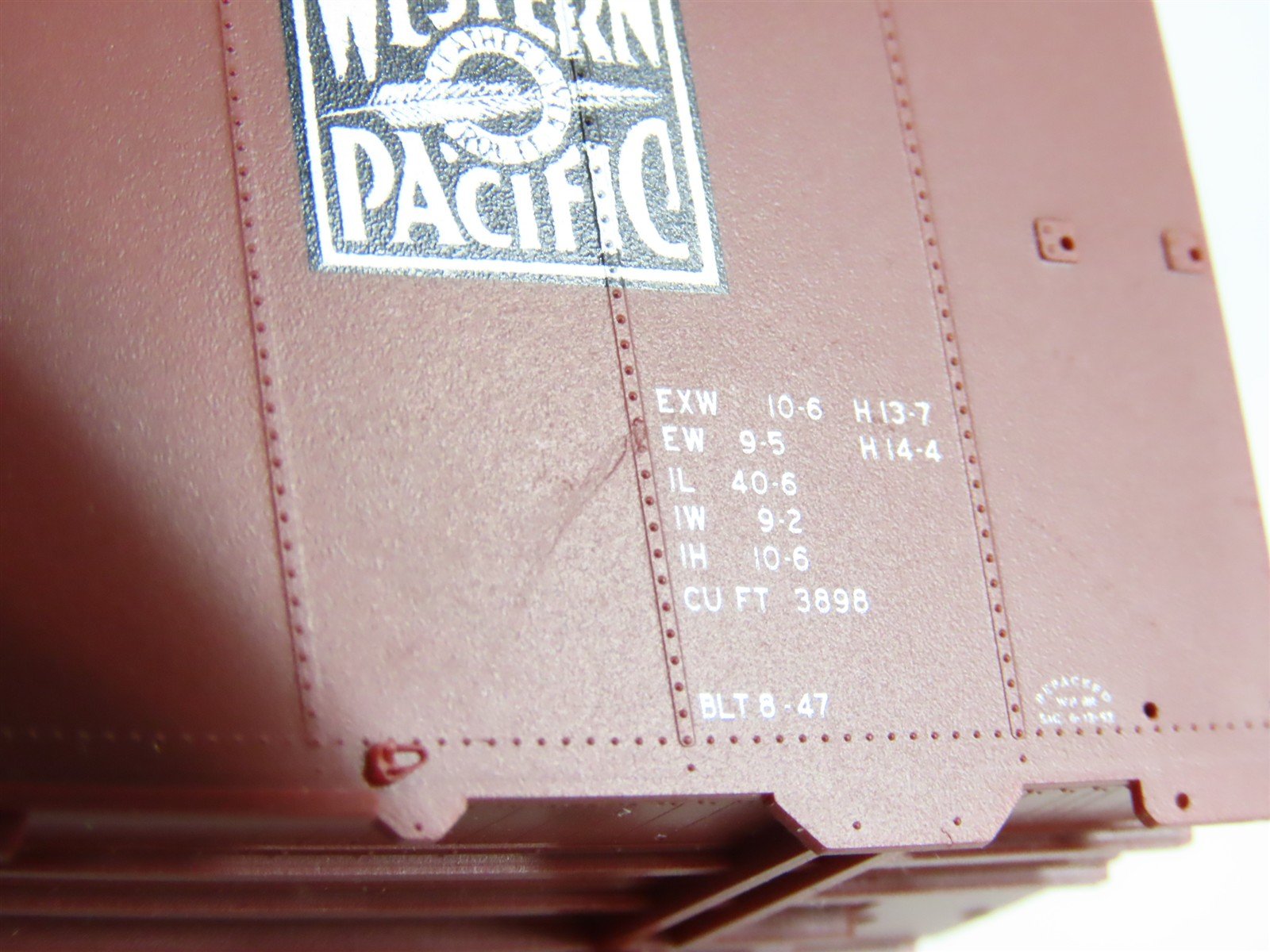 HO Branchline Blueprint Series Kit 1612 WP Western Pacific 40' Box Car #20623