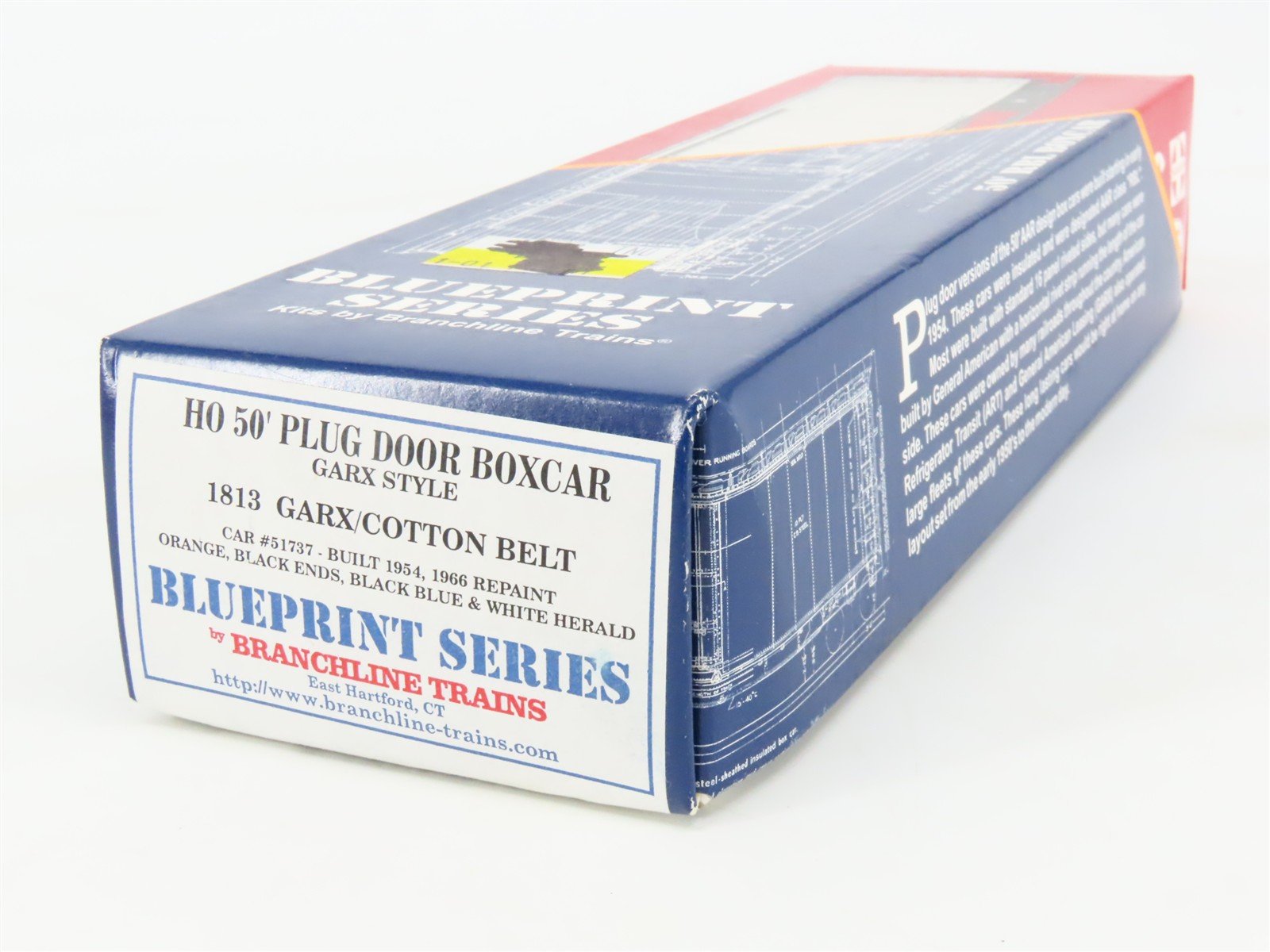 HO Branchline Blueprint Series Kit 1813 GARX Cotton Belt Route Box Car #51737
