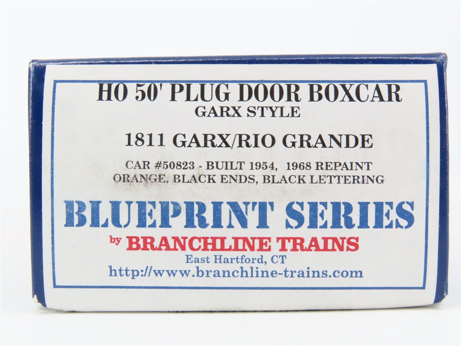 HO Scale Branchline Blueprint Series Kit 1811 GARX Rio Grande 50' Box Car #50921