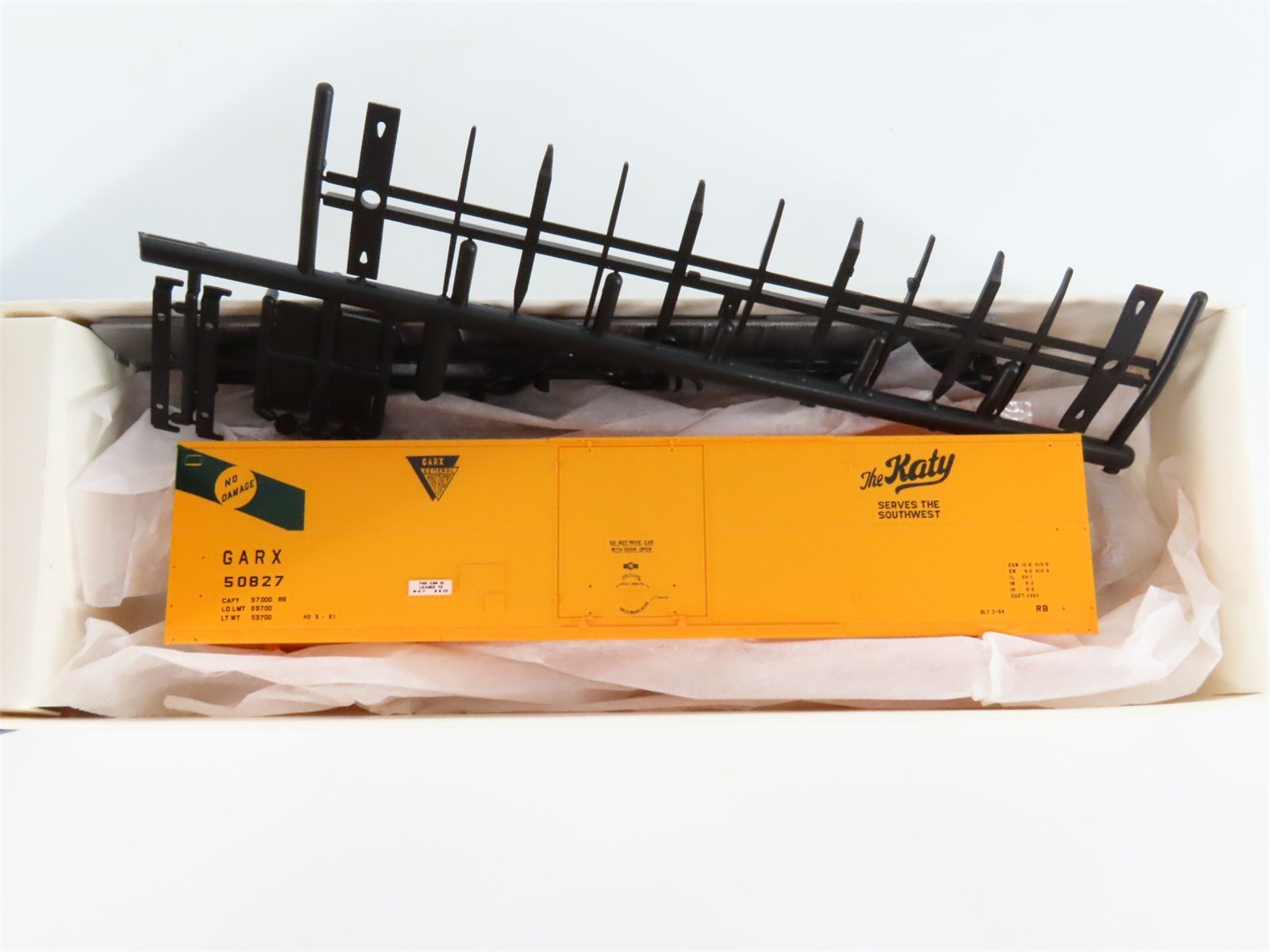 HO Scale Branchline Blueprint Series Kit 1811 GARX The Katy 50' Box Car #50827