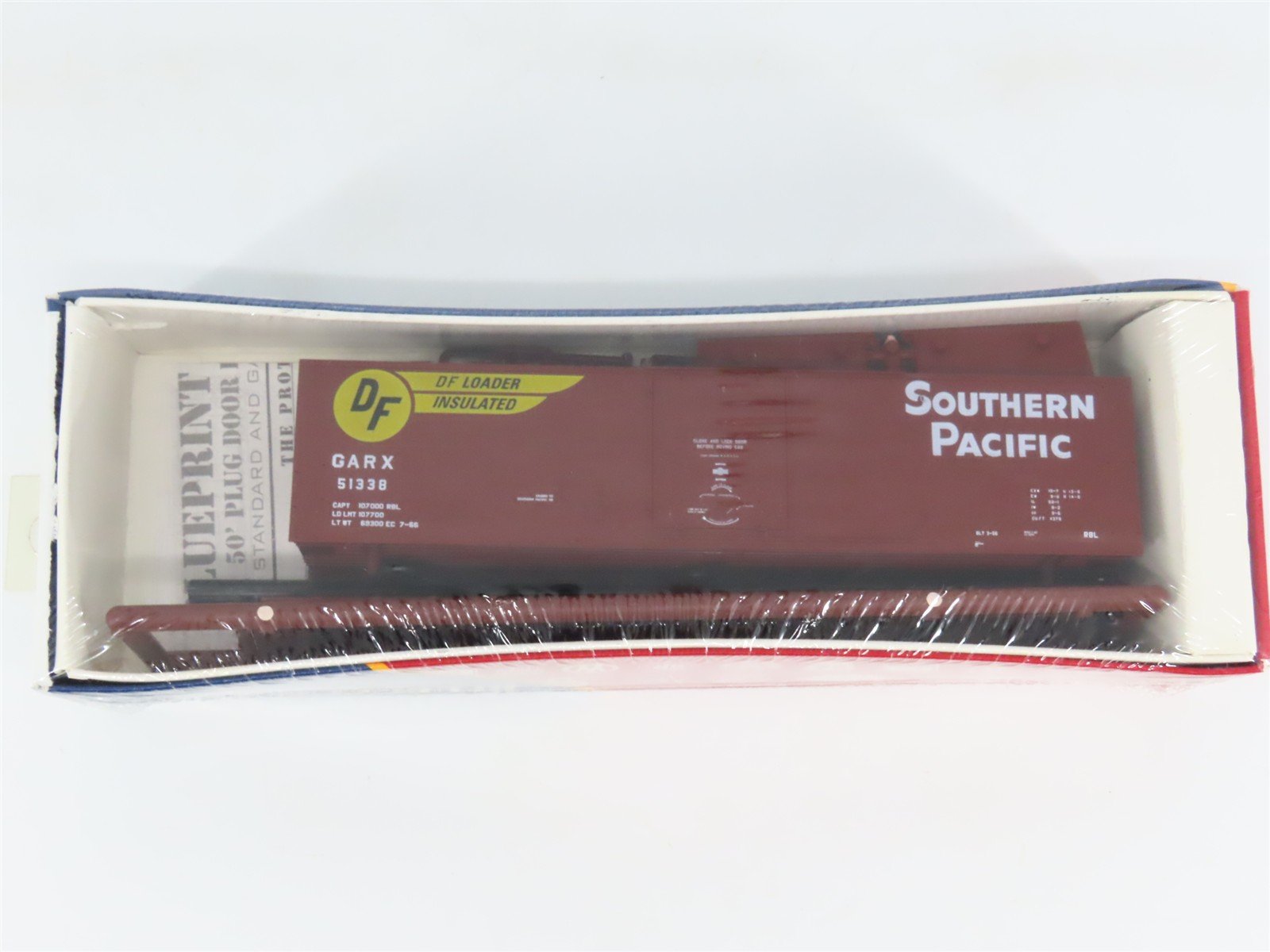 HO Branchline Blueprint Series Kit 1806 GARX Southern Pacific 50' Box Car #51338
