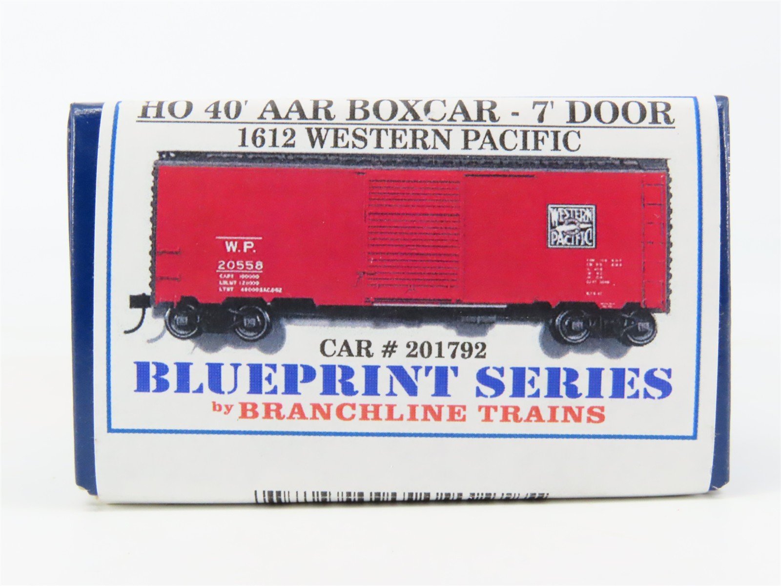 HO Scale Branchline Blueprint Series Kit 1612 WP Western Pacific Box Car #201792