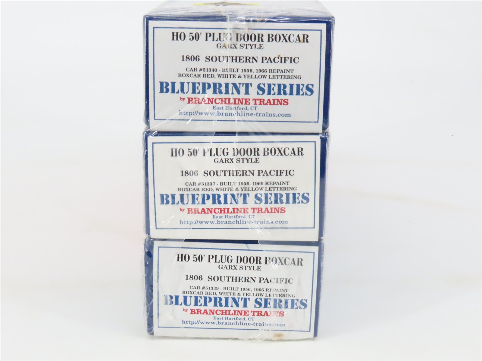 HO Branchline Blueprint Series Kit 1806 GARX Southern Pacific 50' Box Car 3-Pack