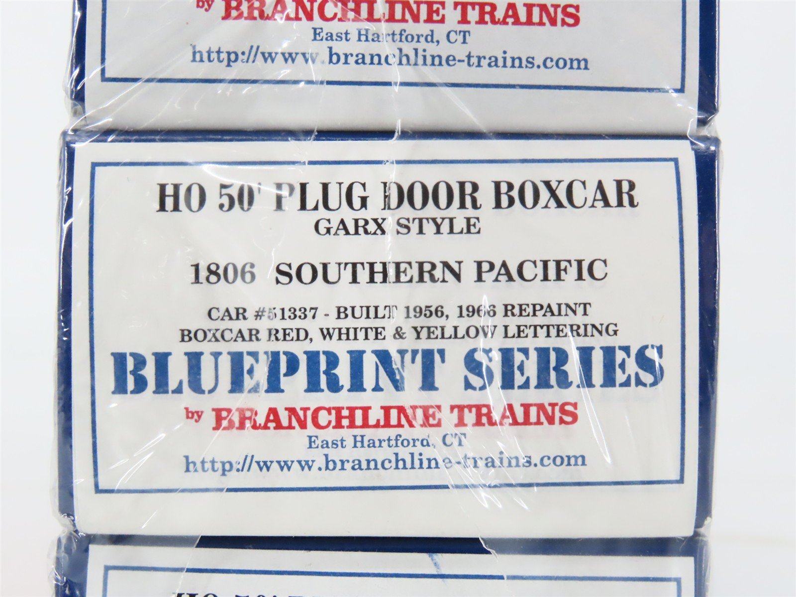 HO Branchline Blueprint Series Kit 1806 GARX Southern Pacific 50' Box Car 3-Pack