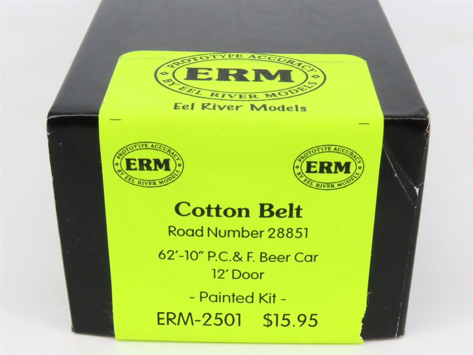 HO Scale Eel River Models Kit ERM-2501 SSW Cotton Belt 62' 10" Box Car #28851