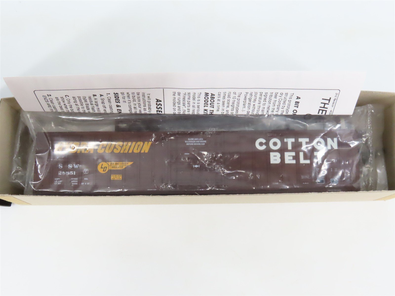 HO Scale Eel River Models Kit ERM-2501 SSW Cotton Belt 62' 10