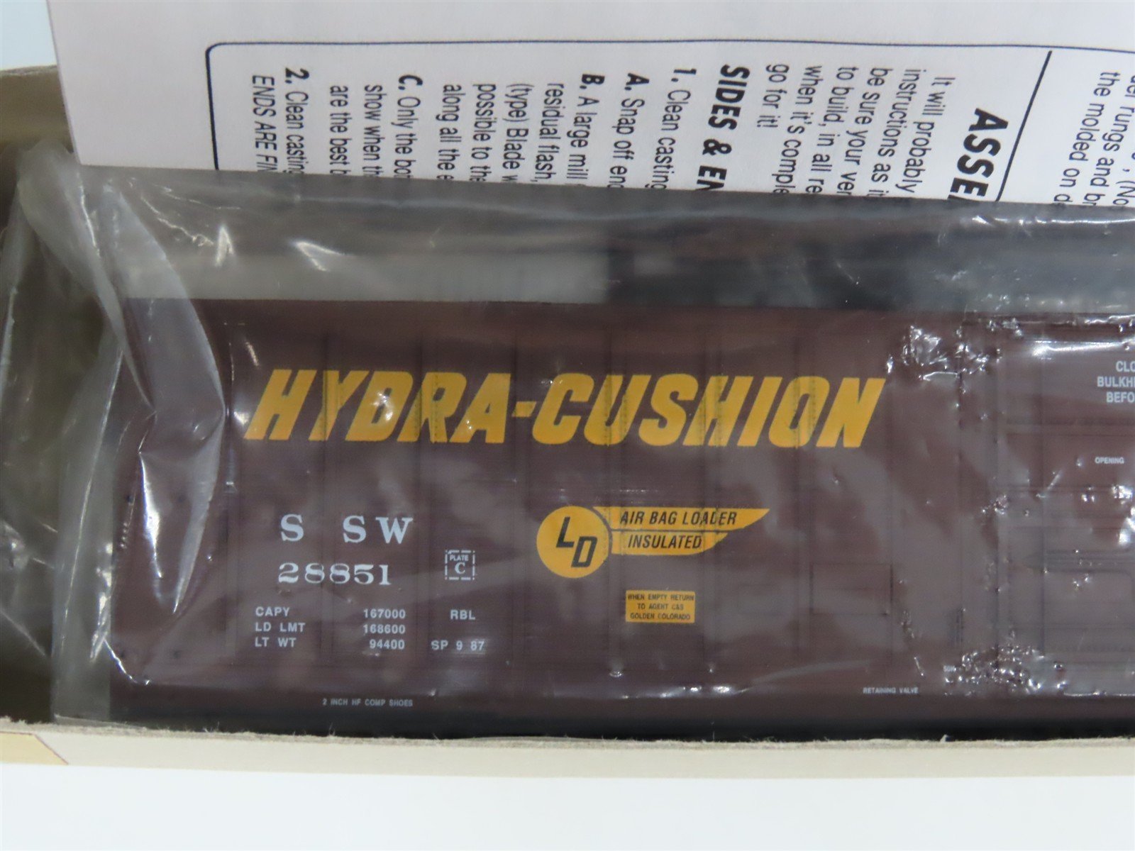 HO Scale Eel River Models Kit ERM-2501 SSW Cotton Belt 62' 10