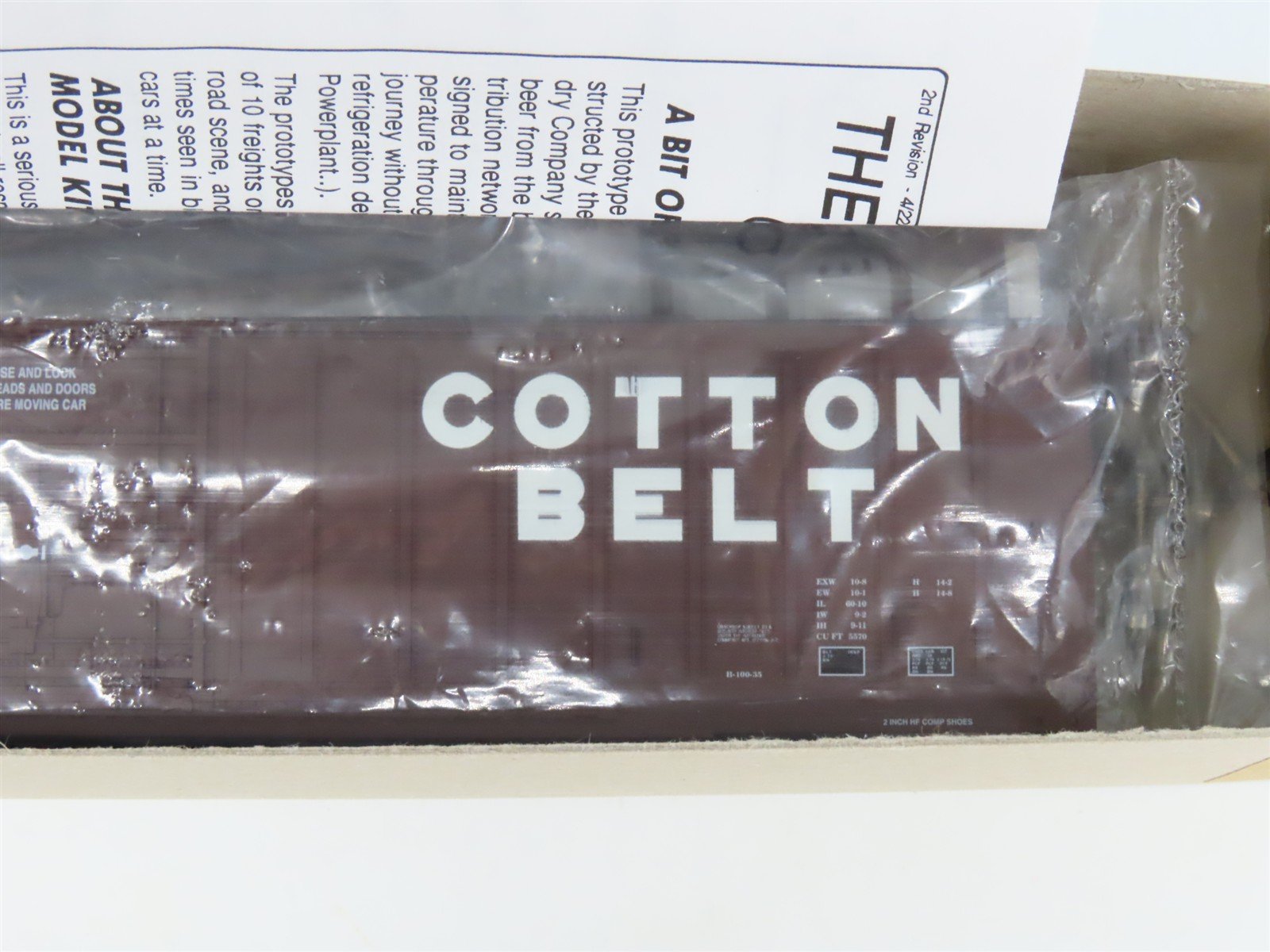 HO Scale Eel River Models Kit ERM-2501 SSW Cotton Belt 62' 10